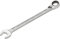HAZET Ratschenschlüssel 606-17, Abtrieb: Außen-Doppel-Sechskant, Schlüsselweite: 17 mm, Betätigungswinkel (5°), Werkzeug für enge Schraubarbeiten an Fahrrad, Auto, etc.