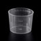 Lot de 10 gobelets gradués en plastique transparent de 15 ml pour fournitures expérimentales de laboratoire