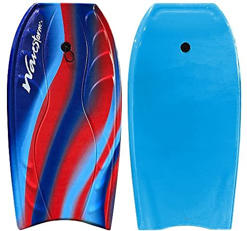 Wavestorm Skum Bodyboard 40 tum | Bodyboards fritid nybörjare alla surfnivåer | Styvhet byggd för prestanda våg ridning (röd, AZ21-WSBB400-RED