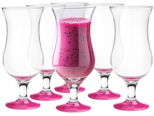 Glasmark Krosno Set De 6 Copas De Cóctel 420Ml Copa De Cóctel Ginebra Vino Agua Magenta