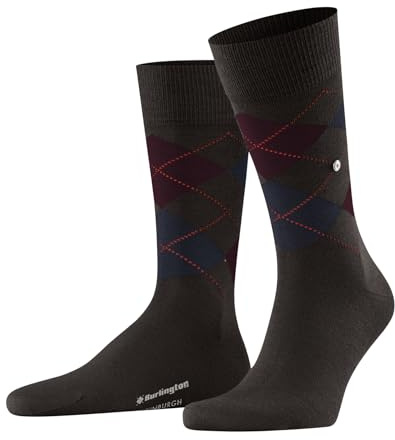Burlington Edinburgh M So laine fantaisie 1 paire, Chaussettes Homme, Marron Dark Brown 5235, 40-46