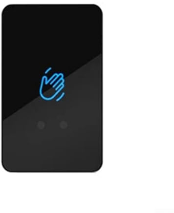 Berührungsloser Infrarot-Sensorschalter, 12 V-24 V, berührungsloser Infrarot-Sensorschalter, kontaktlose Steuertaste mit LED (schwarz, 86 x 55 mm)