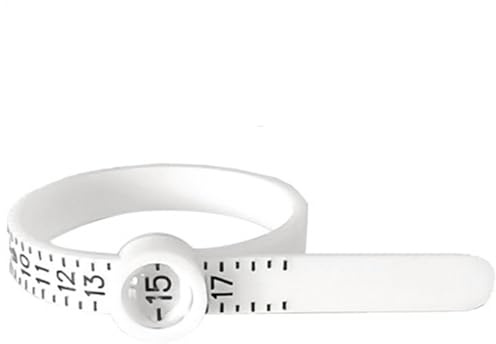 Outil de mesure de baguier – Outil de mesure de taille de bague | Mesureur de taille de bague | Mesureur de taille de doigt réglable avec loupe | Kit de taille de bague pour homme et femme (taille de