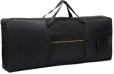 Bolsa para Teclado de Piano Eléctrico de 61 Teclas, Funda Protectora de Tela Oxford (98x41x13 cm / 38.6x16.1x5.1 in)