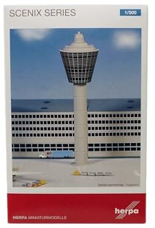 Herpa - Edificio de Aeropuerto, Set de Torre de Control, Escala 1:500 (519670)