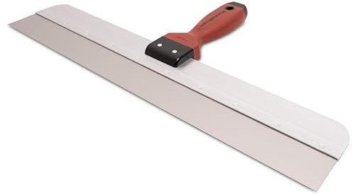 Espátula de superficie estrecha Marshalltown con mango DuraSoft de acero inoxidable, herramienta para yeseros y pintores, tamaño de la espátula: 508x57 mm