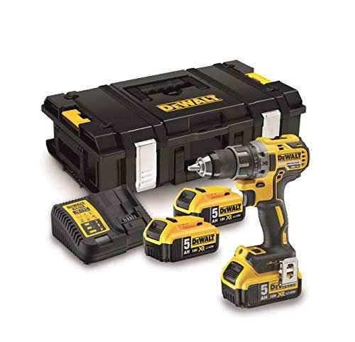 DeWalt DCD791P3K Akku-Schlagbohrschrauber 18V, Bürstenlos, inkl. 3x5Ah XR Akkus,ToughSystem DS150