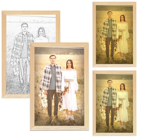 Angry Egg Boy Quadro luminoso a LED personalizzato (alimentato via USB - 3 modalità di illuminazione), arte creativa per matrimonio, festa di compleanno e regalo di Natale