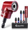 ColumPRO 105 Degree Right Angle Drill Screwdriver Bit Set, 1/4'' Hex Shank Right Angle Drill Attachment with 4PCS PZ2 & PH2 Screwdriver Bits and Bit Holder