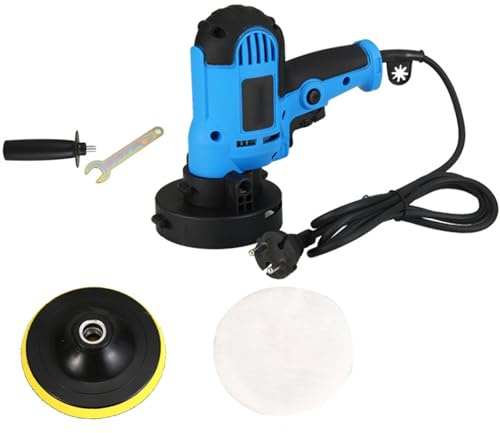 YHJLZNA Pulidora De BúFer,Enceradora Rotativa para Pulidora De AutomóViles De 700 Vatios,Manijas Desmontables,Arranque Suave, Pulir AutomóViles Y Aplicaciones En El Hogar(Size:C)