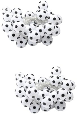 PHENOFICE 2 A Led A Forma Di Stringa A Forma Di Pallone Da Calcio 20 Led Alimentate A Batteria Per Interni/esterni Per Feste E Decorazioni Da Giardino