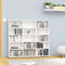 Myheimly CD-Regal DVD Bluray Medienregal Medienschrank Aufbewahrung Standregal Regalwand Bücherregal Weiß 102x23x89,5 cm Holzwerkstoff