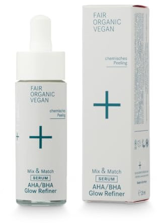 i+m® AHA/BHA Glow Refiner 25ml · Veganes Gesichtspeeling mit Fruchtsäure · Chemisches Peeling für Unreine Haut · Hautpflege Serum für ein feines Hautbild für Männer & Frauen · Vegan