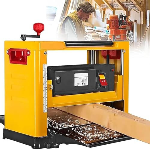 Cepilladora de sobremesa Cepilladora de espesor de madera de 13 pulgadas, 2000 W, Cepilladora de carpintería de 8000 rpm, for cortar madera, carpintería y bricolaje