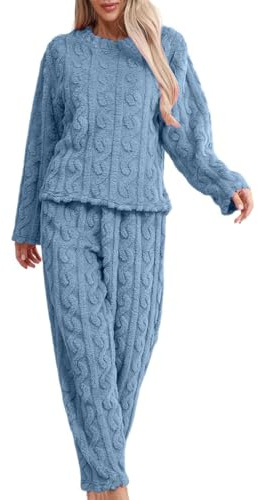 Completo Casa Donna in Flanella con Pijama a Righe per Autunno Inverno Morbido e Elegante per Serate Relax