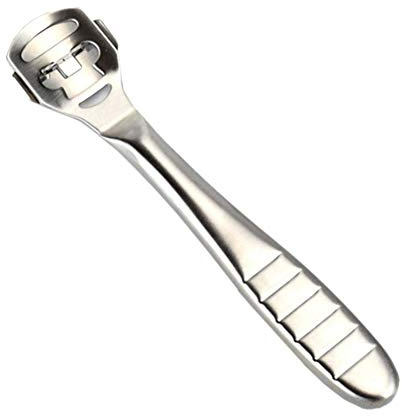 EMUKOEP Pieds Dissolvant de Marques de Peau, Rasoir à Callosités en Acier Inoxydable 20 × 5 × 2, Dissolvant de Peaux Dures et Mortes, Lime à Poignée Antidérapante