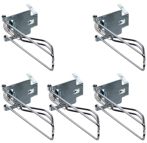 CAXUSD 5 pezzi di inserto per registratore di cassa: clip in metallo per cassetto del registratore di cassa - clip di ricambio per organizzatore di denaro con molla per carta moneta e ricevute