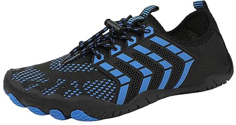 Zapatos de agua para hombre, secado rápido, transpirables, con drenaje para surf | Agujeros de drenaje para secado rápido, suela antideslizante. Perfecto para natación y deportes acuáticos.