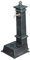 Biscottini Fontana da giardino a colonna 77x37x30 cm - Fontana in ghisa con rubinetto finitura anticata - Fontane da terra esterno - Fontanelle da giardino con griglia di scarico - Fontanella in ferro