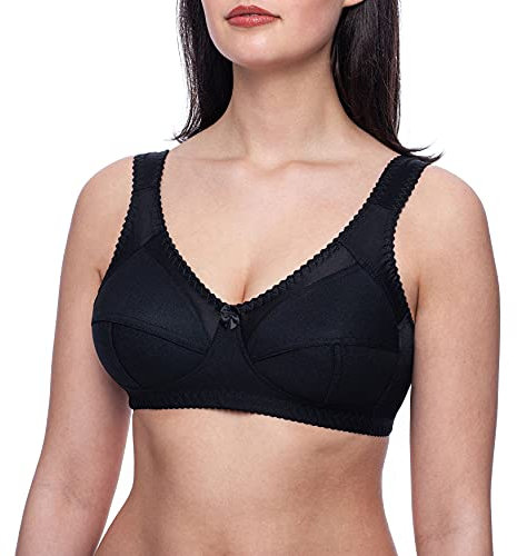 frugue Comfort Wireless Non Wired Support Bra Black 38 G