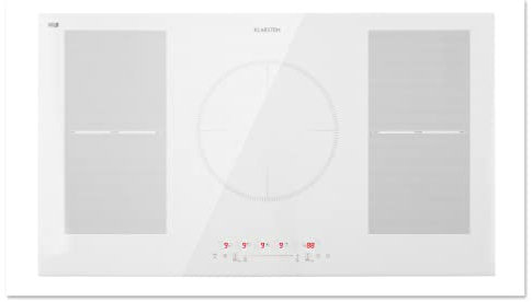 Klarstein Induction Hob, 9300W Electric Hobs Induction Cooker, 5 Ring Electric Pan Hob, Built-In Table Top Cookers w/ 5 Hobs, Touch Control, Inductions Heater Cooktops, Hot Plates for Cooking