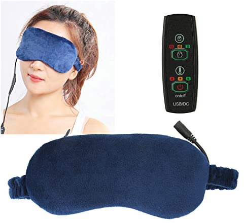 Gafas Térmicas Calentadas eléctricamente, Máscara de Ojos Calentada, Máscara de Ojos Calentada contra Blefaritis, Orzuelos, Ojeras, Ojos Secos, Parche ocular calentado, Temperatura de 3 Velocidades