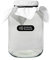 Kombucha XL Fermentierglas Set mit 2,65l Gärglas, Schraubdeckel, Gummiband und Tuch aus Baumwolle zum verschließen, ideal zum Fermentieren von 2,4l Kombucha, Fermentiergläser, Kombucha Starter Set
