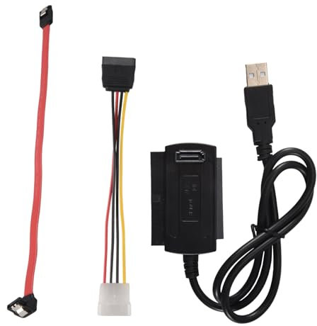 Louttary convertitore SATA/PATA/IDE a USB 2.0 per disco rigido da 2,5/3,5 pollici, adattatore in tutto il mondo