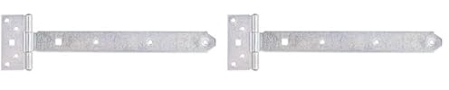 Alberts 310714 Kreuzgehänge | mit verpresstem Stift | galvanisch verzinkt, dickschichtpassiviert | Band 292 x 34 mm | Scharnier 90 x 45 mm (Packung mit 2)