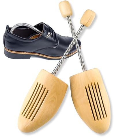 Audio frequency% Schuhspanner Herren Damen Schuhspanner Holz, Knickschutz Schuhe Schuhstrecker, Shoe Stretcher Schuhspanner Sneaker Für Stiefel Oder Sneaker Geeignet(Größen 42-46)