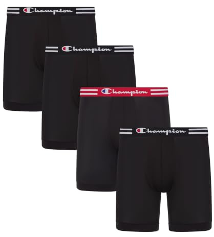 Champion Men's Everyday Active Lightweight Stretch Boxer Briefs - 4 Pack Boxer Briefs (pack of 4)