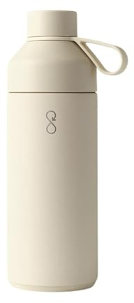 Ocean Bottle Big 1l | Stainless Steel Water Bottle | Reusable & Sustainable | Keeps Drinks Cold & Hot | Eco Friendly Gift (Sand Stone)