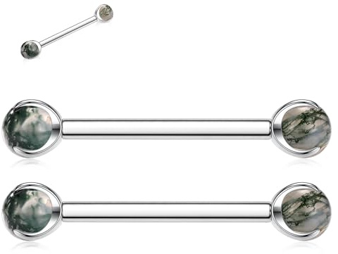 AROWRO Titan bröstvårtspiercing bröstvårtspiercing bröstvårta stavar bröstvårta piercing smycken tungsteg piercing inre gänga tungpiercing