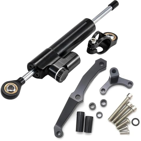Amortiguador Estabilizador Dirección Kit De Soporte De Montaje para Amortiguador De Dirección De Motocicleta para Kawasaki Z800 2013-2018 Motocicletas Amortiguadores Aluminio(Damper Bracket Set A)