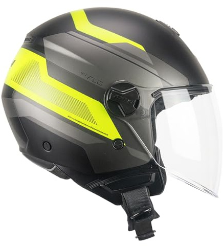 CGM 167K FLO CITY Nero Giallo fluo opaco lunga XXS