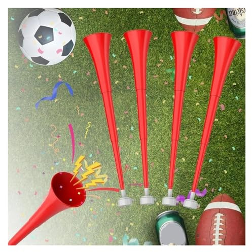 Kcfyygkm 1 st 24 tum kollapsbar Vuvuzela Horn, Loud Plastic Stadium Horn for Soccer Games, School Party Noisemakers, Cheering Trumpet