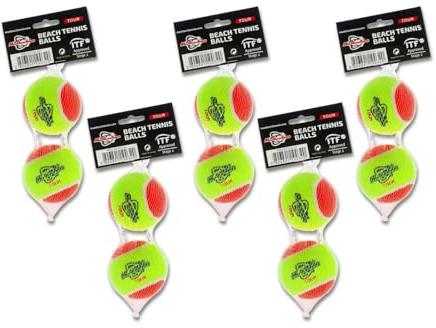 MBT TOUR, 10 Palline da Beach Tennis TOUR – STAGE 2 - ITF APPROVED - OMOLOGATA CIRCUITO FITP (5 Paia)