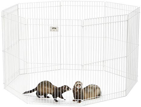 Midwest Homes For Pets Gabbia Deluxe Ferret Nation per Piccoli Animali, Nero (Black), Ferret Playpen Only