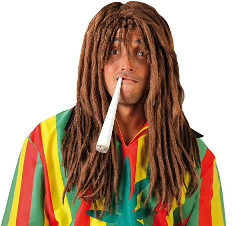 Guirca Fêtes gui4858 – Marron Perruque Rasta (Box conteneurs)