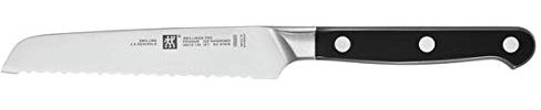 ZWILLING 38410-131-0 PRO - Coltello Universale in Acciaio Inossidabile, 13 cm, Colore: Nero