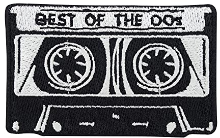 Finally Home Schwarz weiße Kassette Bügelbild Patch zum Aufbügeln | Musik Patches, Aufbügelmotive