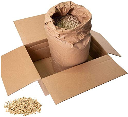 Jumbogras Kleintier-Einstreu Pellets aus Miscanthus/Elefantengras für Hasen Kaninchen Maus Vogel Meerschweinchen - Kleintierstreu/Hamsterstreu statt Stroh- u. Hobelspäne für Käfig & Stall (2 x 7 kg)