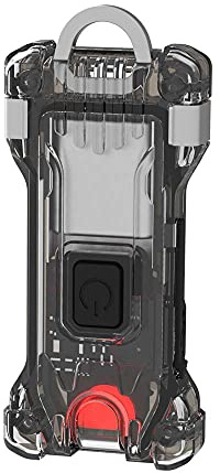 Armytek Zippy WR Extended Set Kaltweiß&Rot Taschenlampe Schlüsselanhänger USB Wiederaufladbar Mini Stirnlampe Keychain Licht (Grey Onyx)