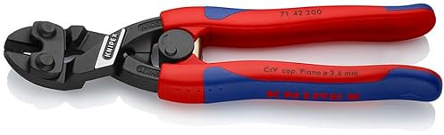 KNIPEX CoBolt mit schlanken Mehrkomponenten-Hüllen schwarz atramentiert 200 mm, 71 42 200
