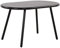 CLP Couchtisch Velva I Ovaler Loungetisch für draußen und drinnen I Gartentisch wetterfest und UV-beständig I Outdoor Beistelltisch, Farbe:schwarz