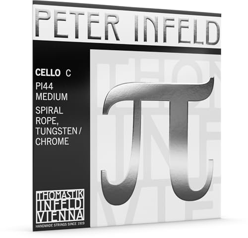 Thomastik-Infeld Peter Infeld Cello G-String - Flexible with Medium Tension 14 and 4/4 Scale - Durable String with Tungsten & Chrome Winding for Exceptional Sound Projection - Made in Vienna