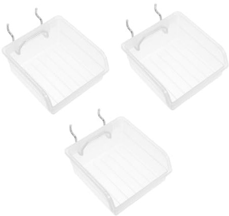 NUOBESTY 3pièces Bacs De Rangement Panneau Perforé Antistatique Organisateurs pour Outils Petites Et Quincaillerie Robustes pour Garage Atelier Et Bureau
