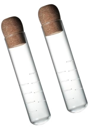 BESPORTBLE Coladores De Té De Vidrio Transparente 2 Piezas Tubo Infusor De Té Agujero Fino Madera Resistente Para Uso Doméstico y Restaurante