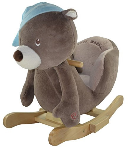 'Sweety Toys 4829 Animal à bascule cheval à bascule ours Oscar Oscar The Rocking Bear supersüss, modèle de grande qualité avec fonction Lullaby chanson
