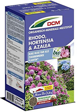 DCM Meststof Rhodo, hortensia, azalée et tous les types de plantes à détruire 1,5 kg